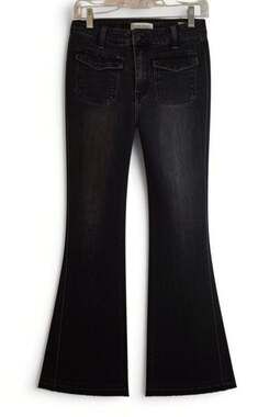 Flying Monkey High Rise Flare Black Jeans Size 27